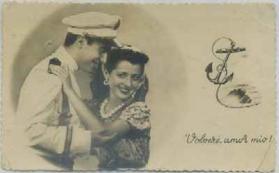 POSTAL ROMANTICA. VOLVERE AMOR MIO