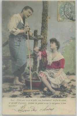 POSTAL ROMANTICA. C'EST QUE TU ES SI JOLIE…