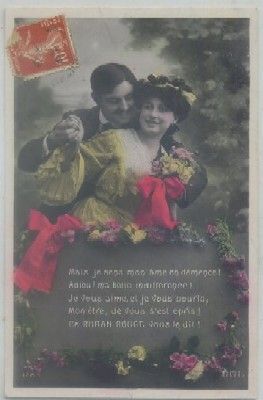 POSTAL ROMANTICA. MAIS JE SENS MON AME EN DEMENCE