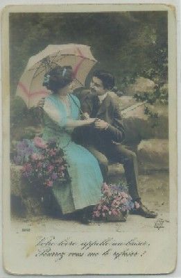 POSTAL ROMANTICA. VOTRE LEVRE APPPELLE UN BAISER…