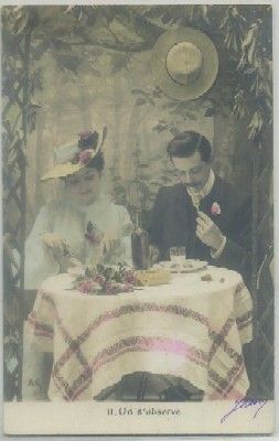 POSTAL ROMANTICA. UN S'OBSERVE