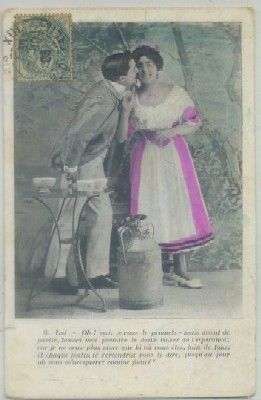 POSTAL ROMANTICA. JE VOUS LE PROMETS…