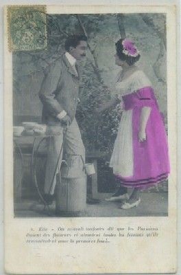 POSTAL ROMANTICA. ON M'AVAIT TOUJOURS DIT QUE LES PARISIENS….