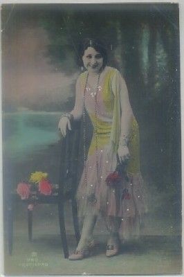 POSTAL ROMANTICA. SEÑORITA
