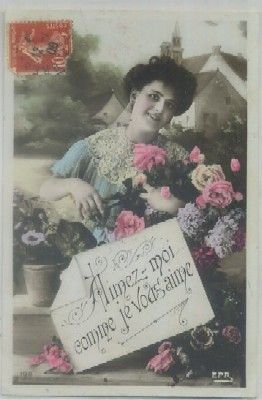 POSTAL ROMANTICA. AIMEZ-MOI COMME JOE VOUS AIME