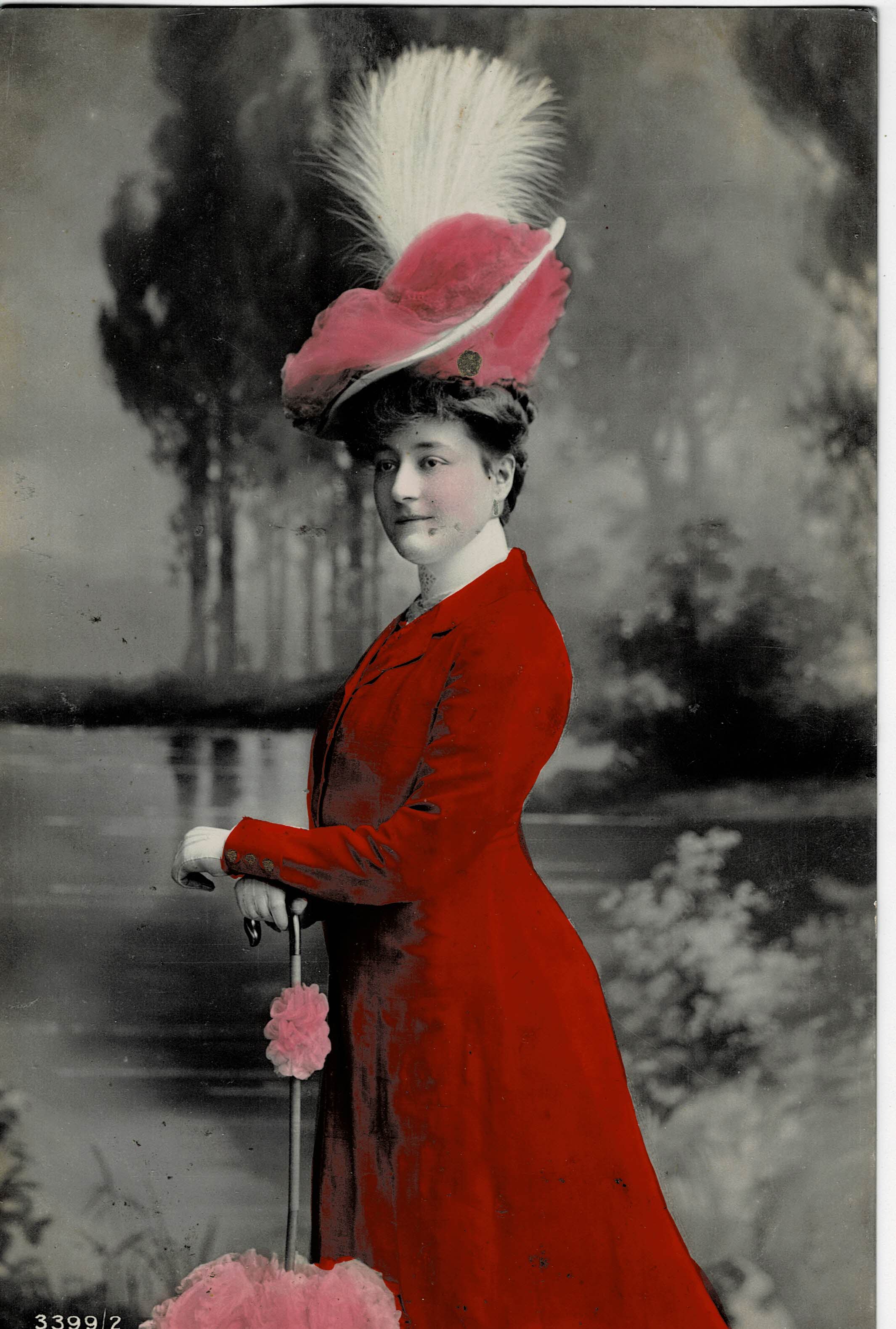 POSTAL ROMANTICA MUJER.