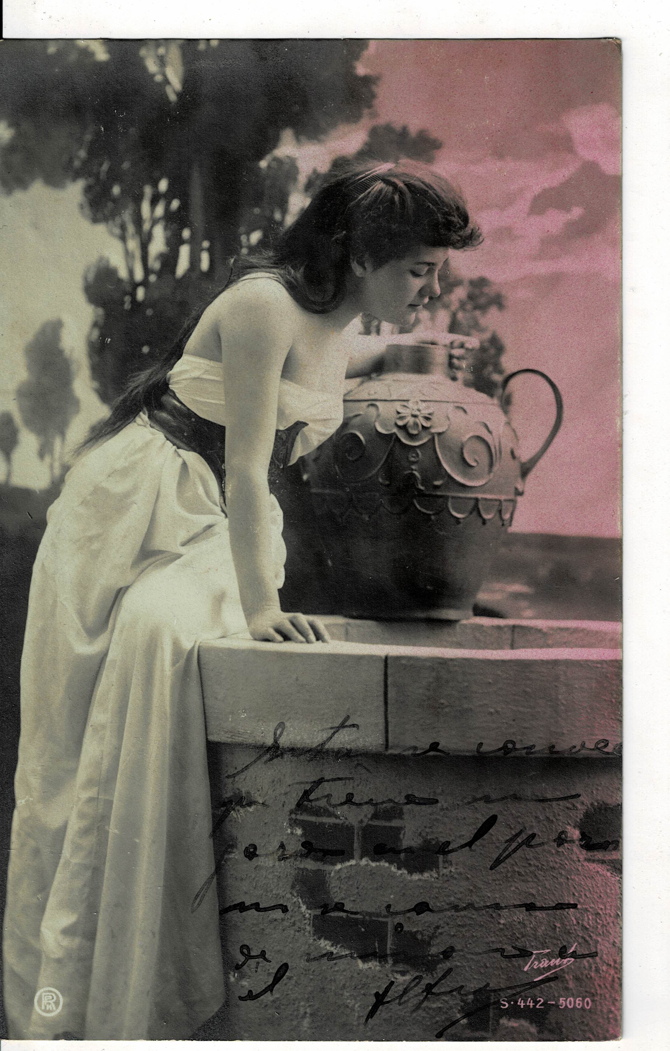 POSTAL ROMANTICA MUJER.