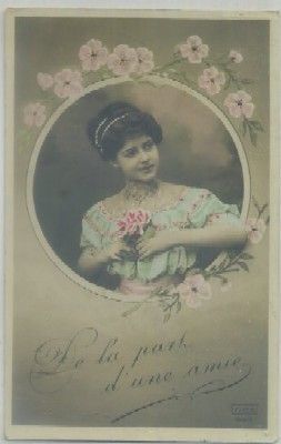 POSTAL ROMANTICA. DE LA PARTE D'UNE AMIE