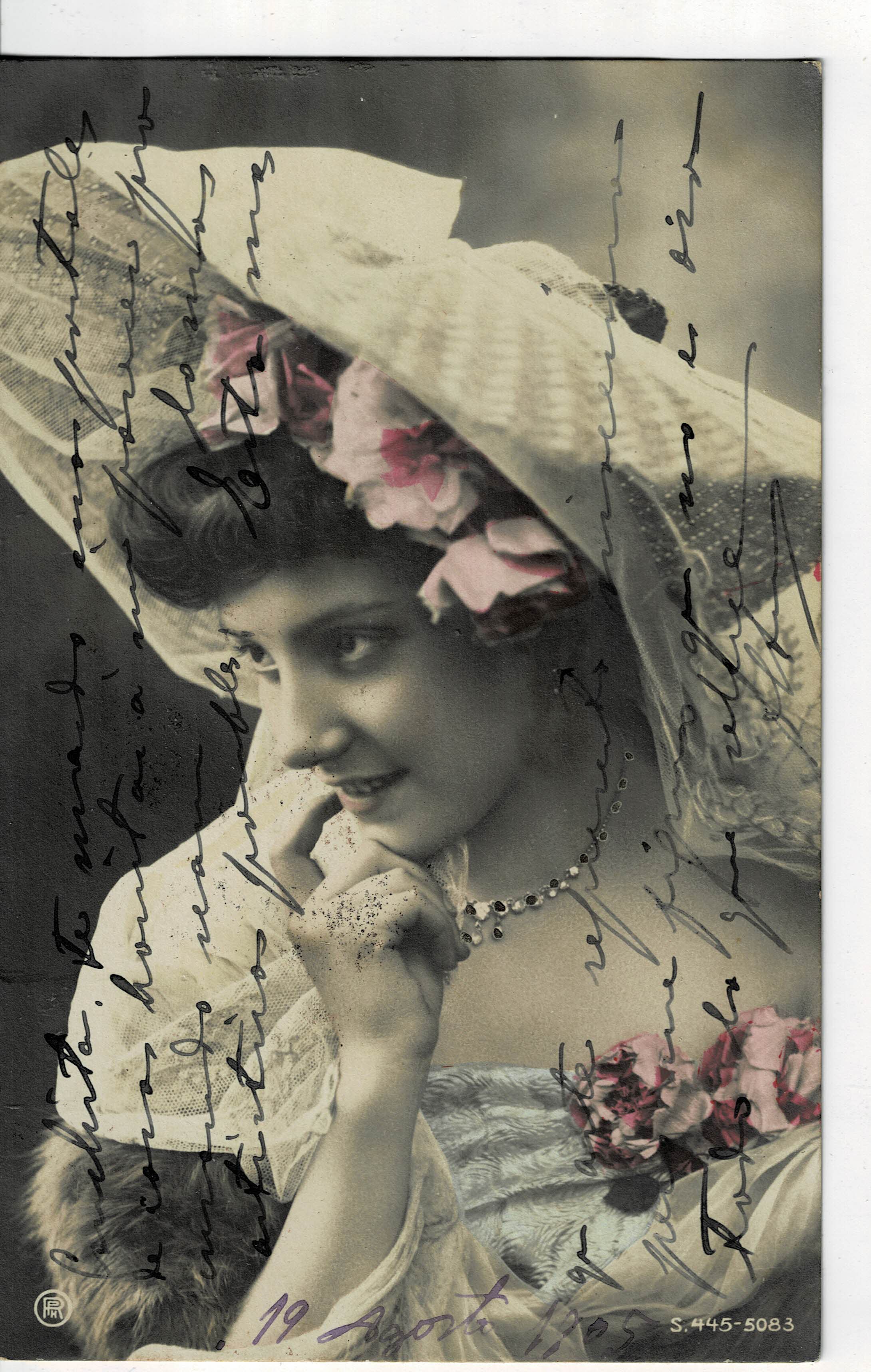 POSTAL ROMANTICA MUJER.