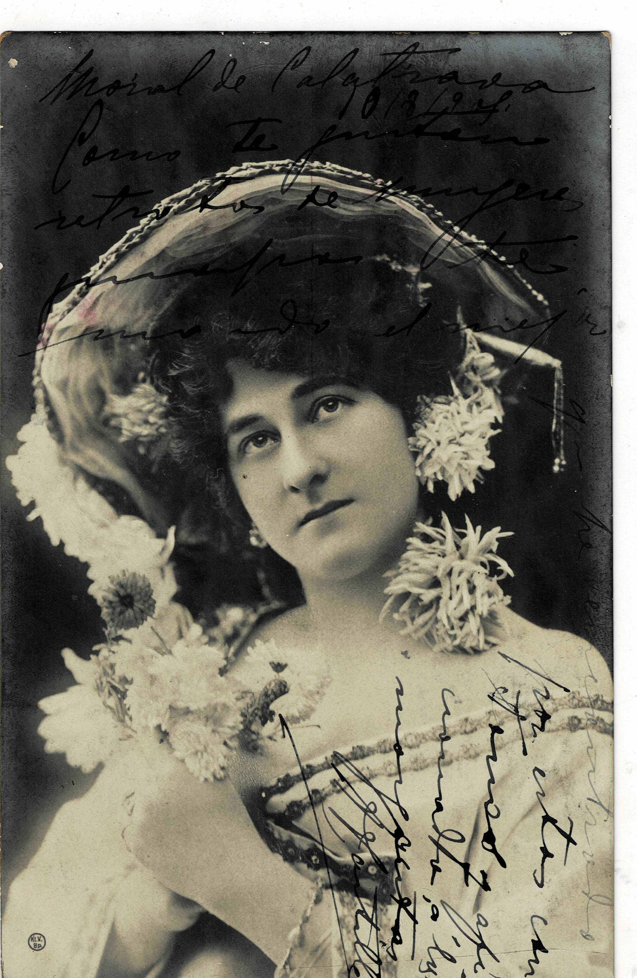 POSTAL ROMANTICA MUJER.
