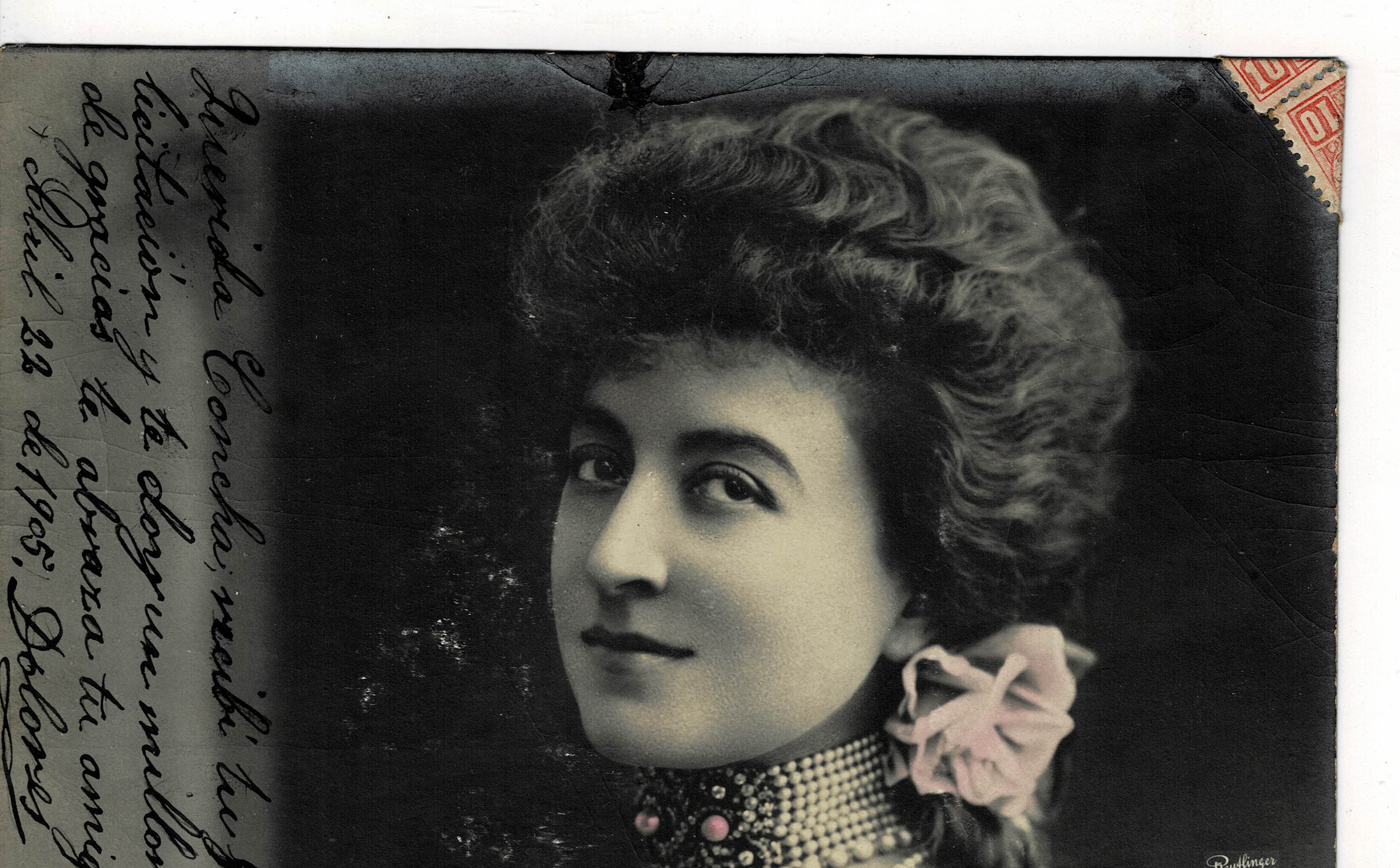 POSTAL ROMANTICA MUJER.