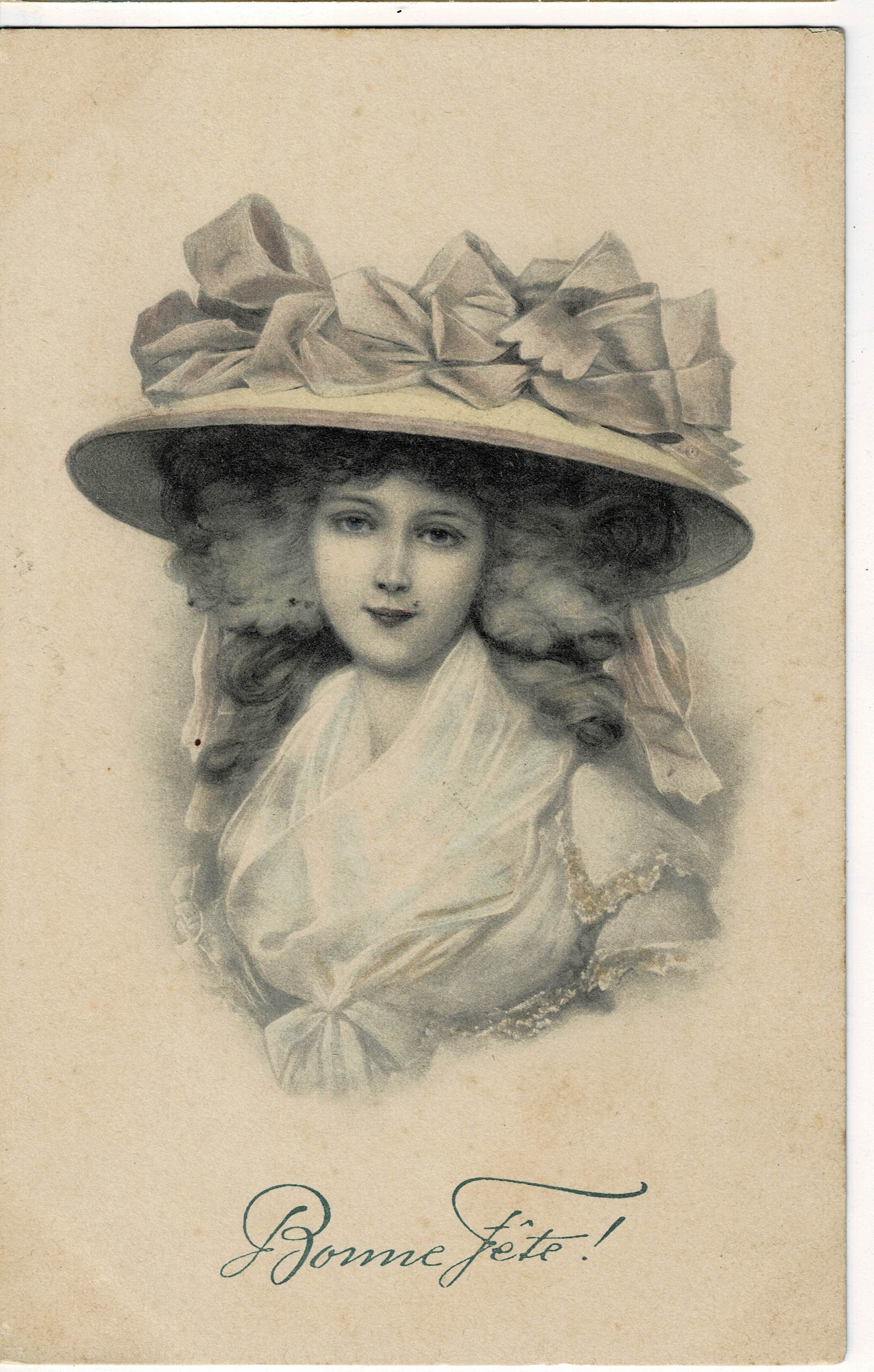 POSTAL ROMANTICA MUJER.