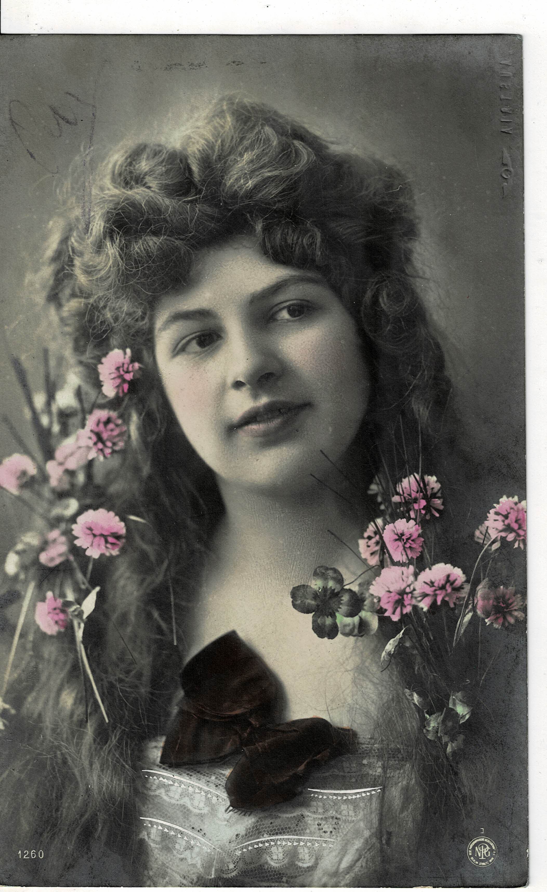 POSTAL ROMANTICA MUJER.
