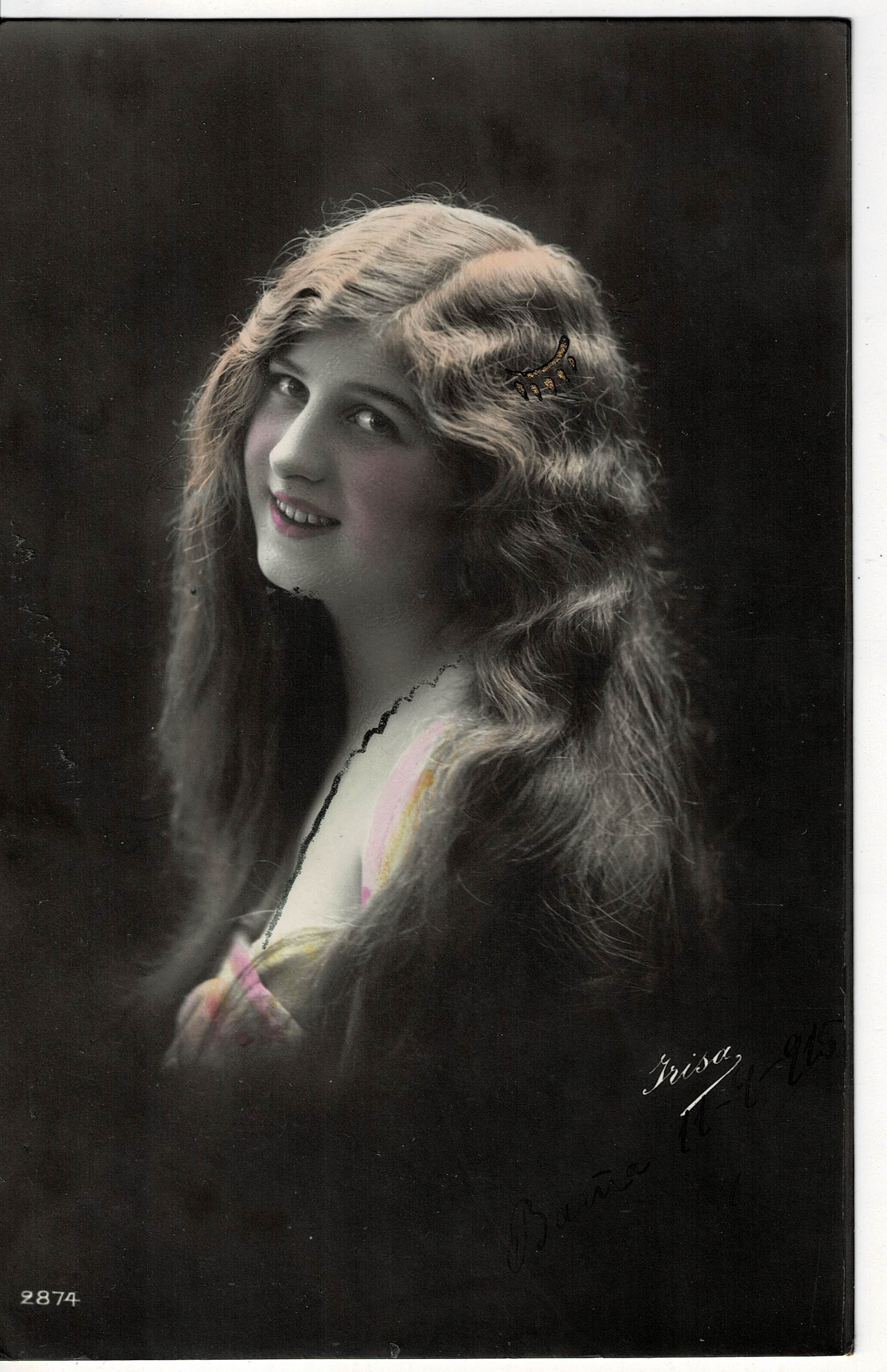 POSTAL ROMANTICA MUJER.
