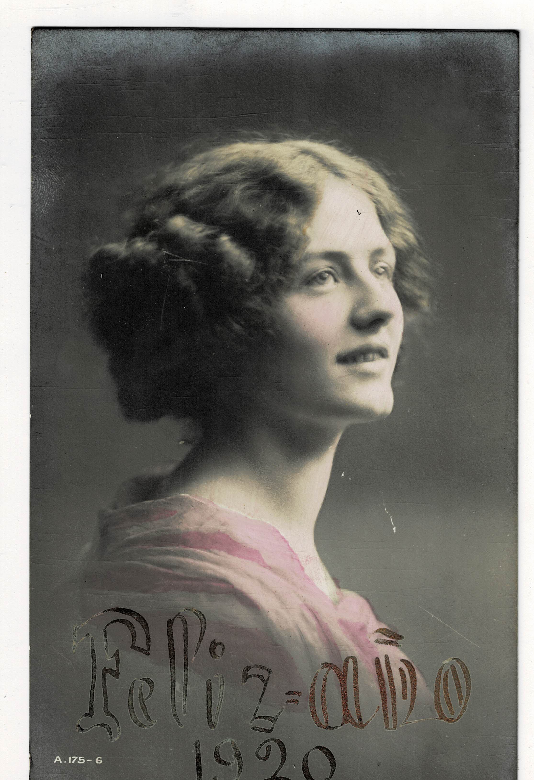 POSTAL ROMANTICA MUJER.