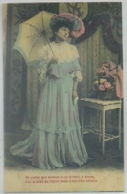 POSTAL ROMANTICA. NE VENEZ QUE DEMAIN ….