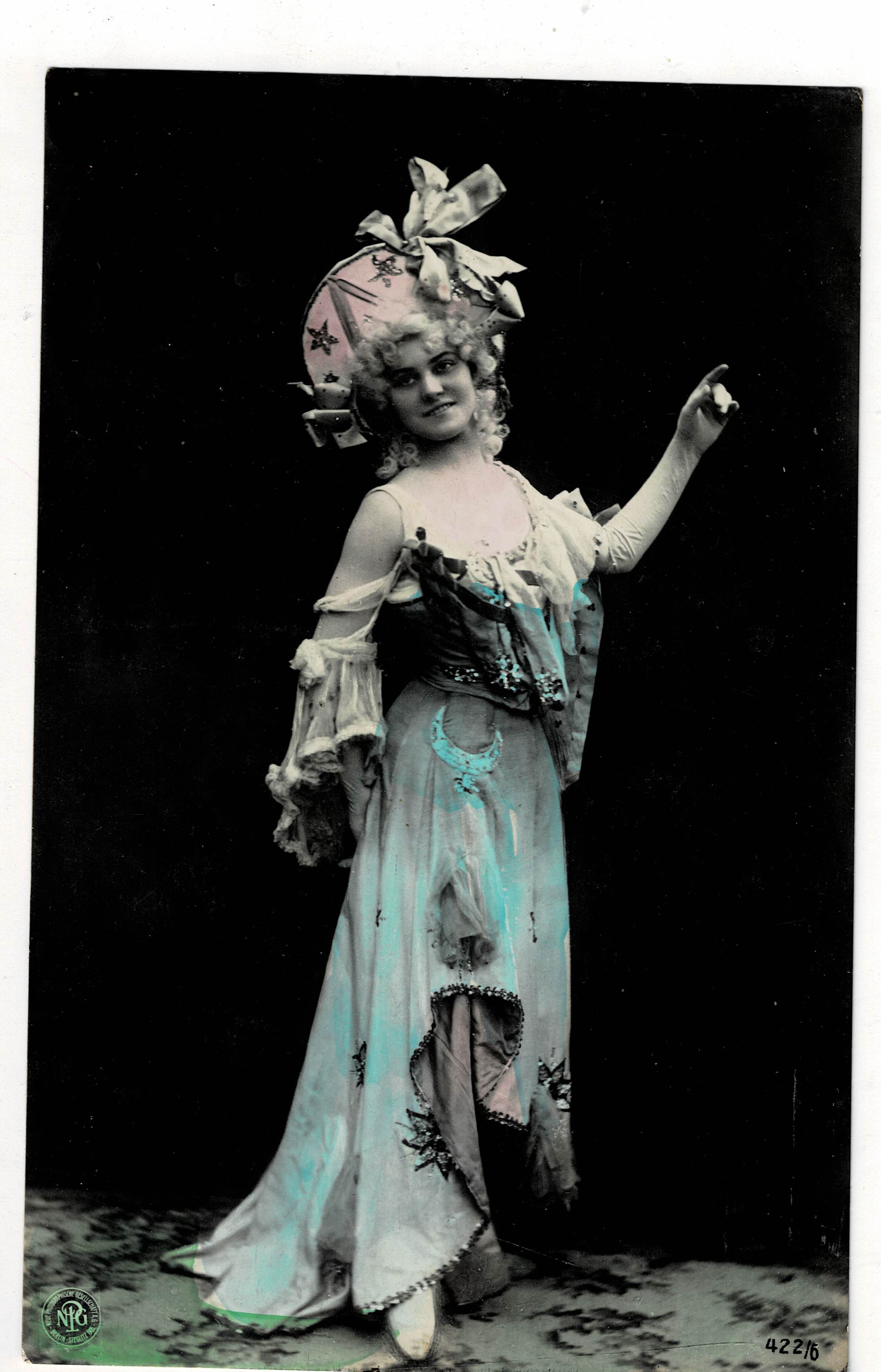POSTAL ROMANTICA MUJER.