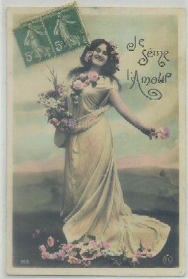 POSTAL ROMANTICA. JE SEME L'AMOUR