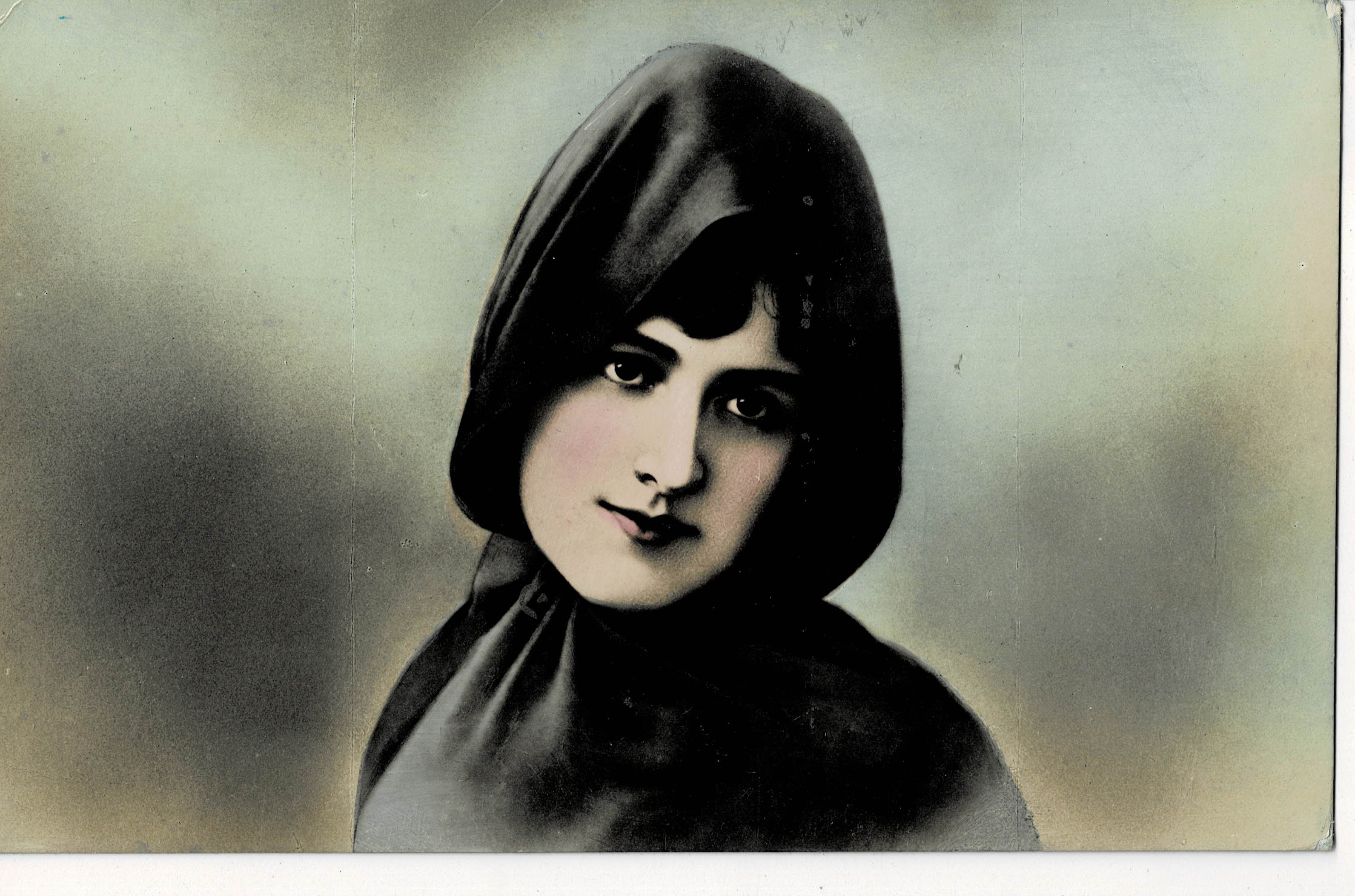 POSTAL ROMANTICA MUJER.