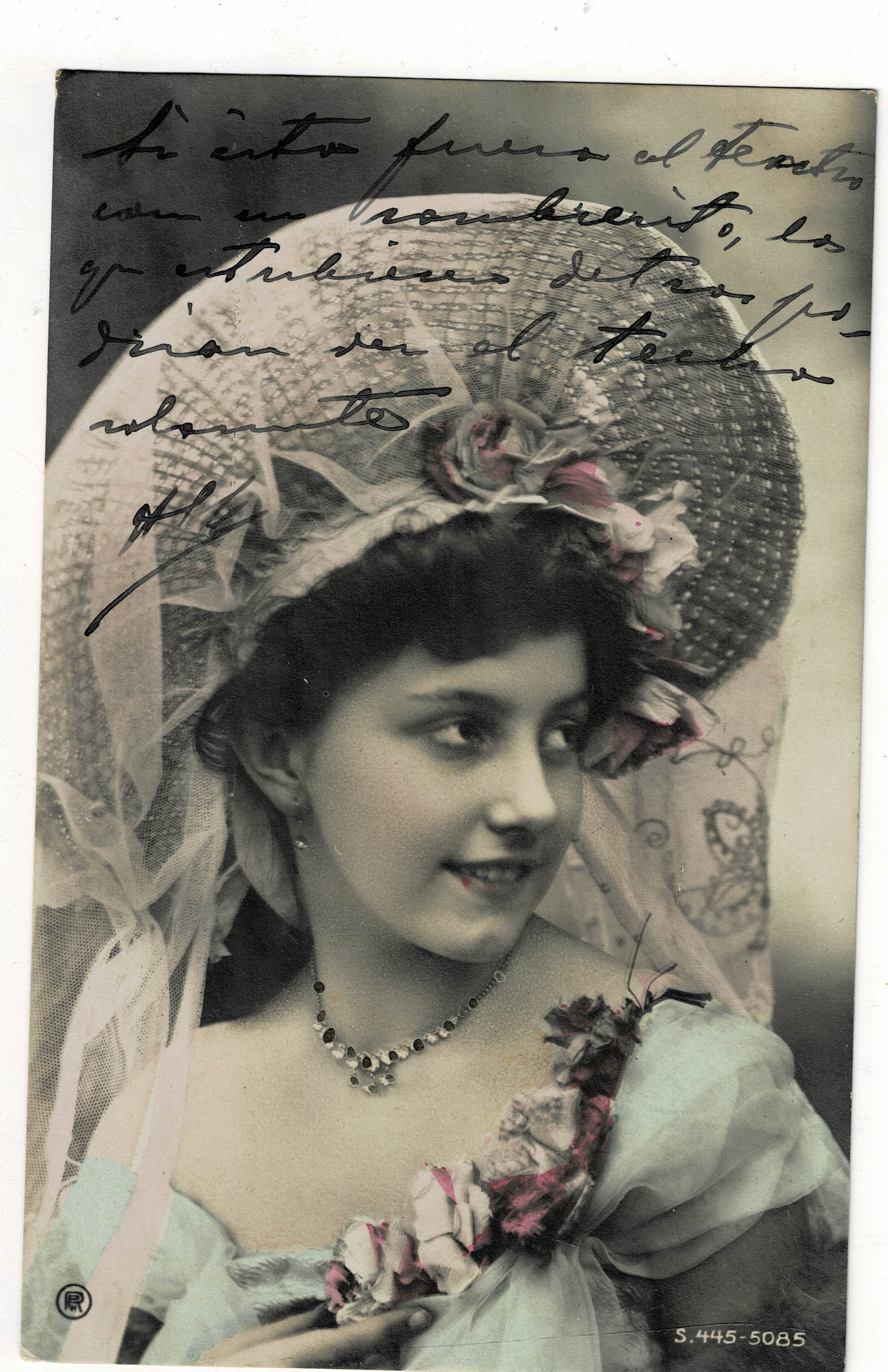 POSTAL ROMANTICA MUJER.