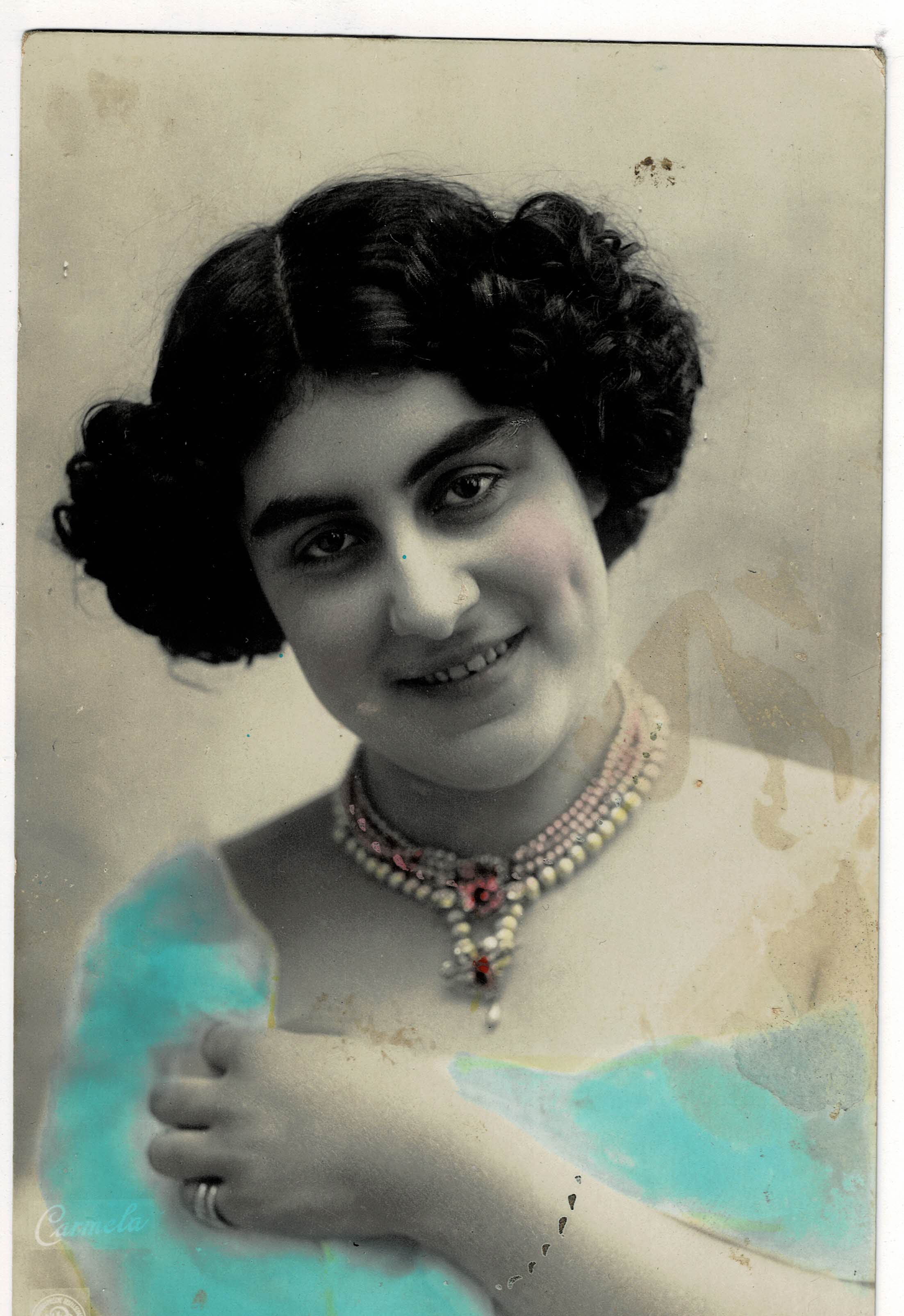 POSTAL ROMANTICA MUJER.