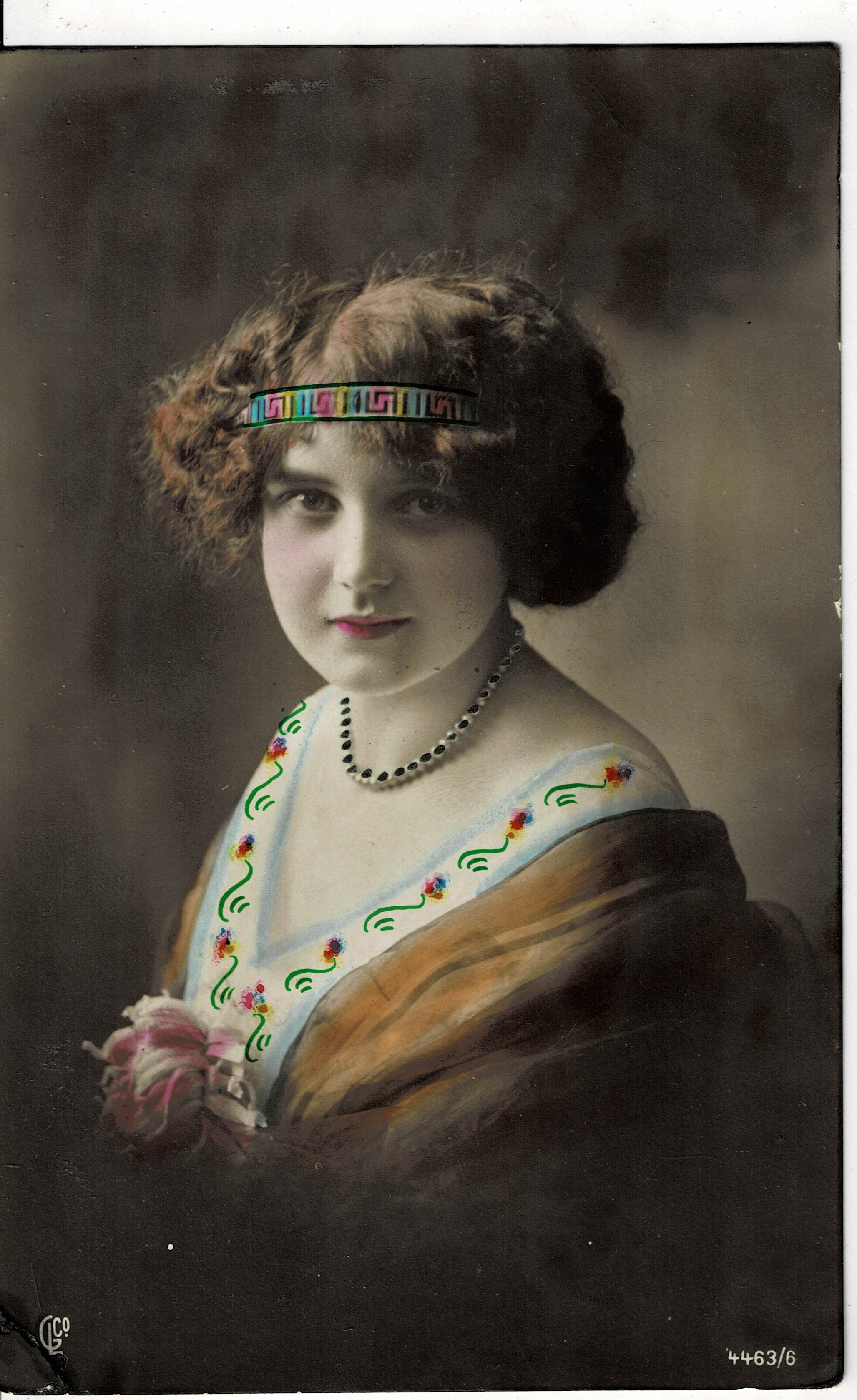 POSTAL ROMANTICA MUJER.
