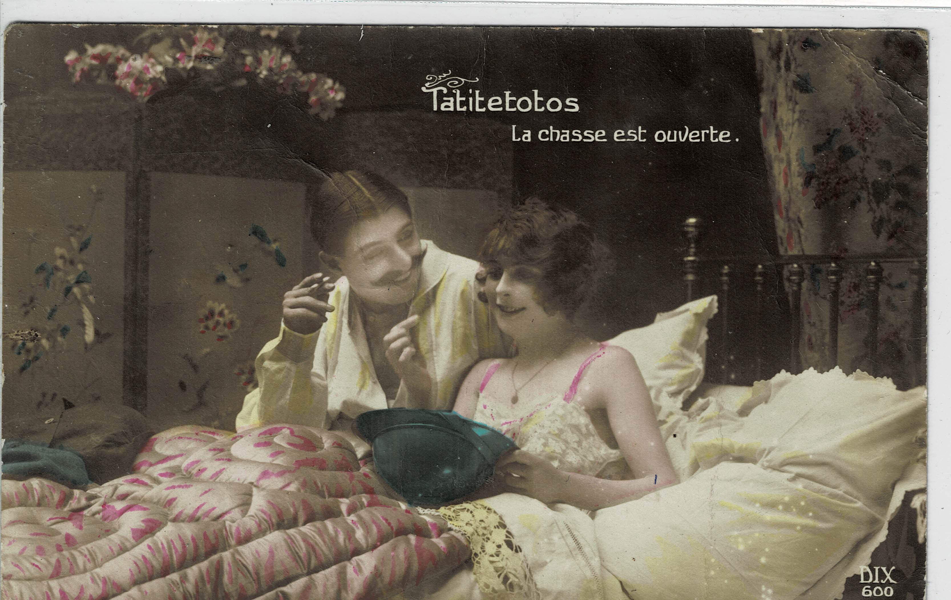 POSTAL ROMANTICA PAREJA.