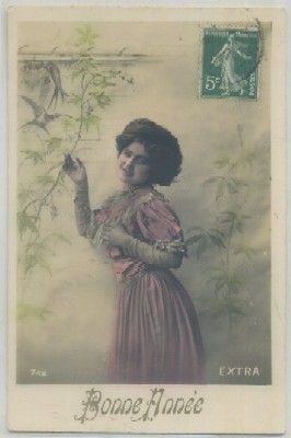 POSTAL ROMANTICA FRANCESA. BONNE ANNE