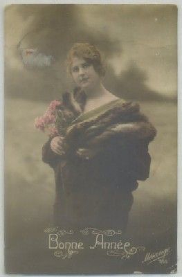 POSTAL ROMANTICA FRANCESA. BONNE ANNE