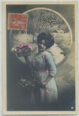 POSTAL ROMANTICA FRANCESA. BONNE ANNE