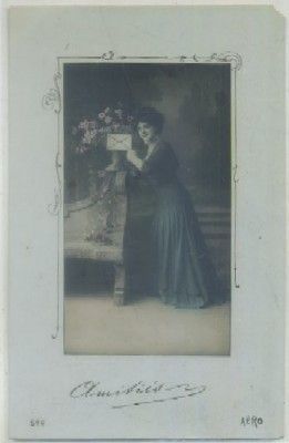 POSTAL ROMANTICA FRANCESA. AMITIES