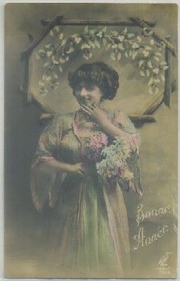 POSTAL ROMANTICA FRANCESA. BONNE ANNE