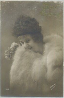 POSTAL ROMANTICA FRANCESA. SEÑORITA Nº 3413