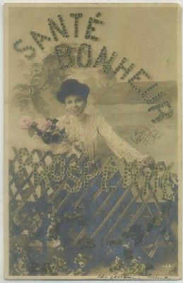 POSTAL ROMANTICA FRANCESA. SANTE MONHEUR