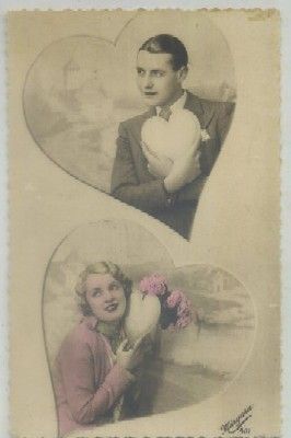 POSTAL ROMANTICA. PAREJA Nº 901