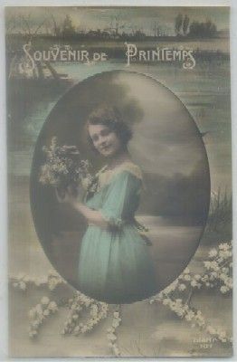 POSTAL ROMANTICA. SOUVENIR DE PRINTEMPS