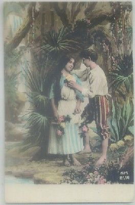 POSTAL ROMANTICA. EVA 615