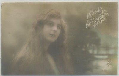 POSTAL ROMANTICA. HEUREUX ANNIVERSAIRE