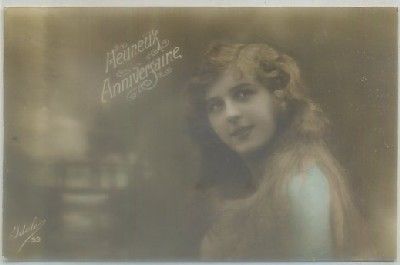 POSTAL ROMANTICA. HEUREUX ANNIVERSAIRE