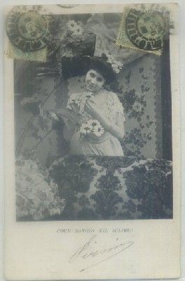 POSTAL ROMANTICA. FOUR SAVOIR S'IL M'AIME