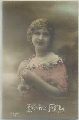 POSTAL ROMANTICA. BONNE FETE