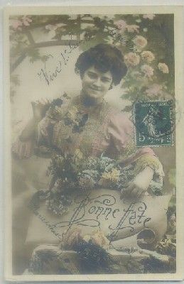 POSTAL ROMANTICA. BONNE FETE