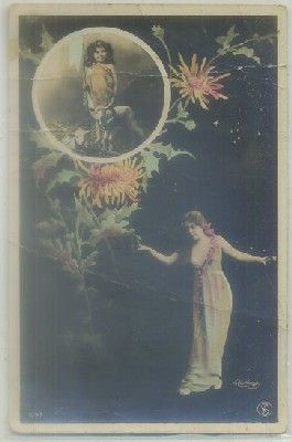 POSTAL ROMANTICA. SEÑORITA Nº 1397