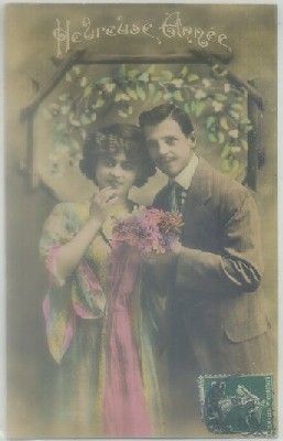 POSTAL ROMANTICA: HEUREUSE ANNÉE