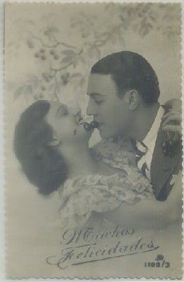 POSTAL ROMANTICA: MUCHAS FELICIDADES