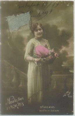 POSTAL ROMANTICA: HEUREUSES PAQUES