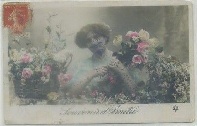 POSTAL ROMANTICA: SOUVENIR D'AMITIE