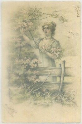 POSTAL ROMANTICA: SEÑORITA