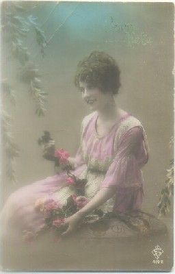 POSTAL ROMANTICA: SEÑORITA