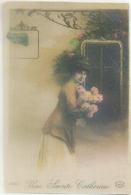 POSTAL ROMANTICA: VIVE SAINTE CATHERINE